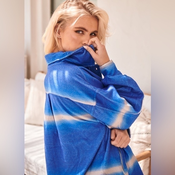 NWT Free People Ruby Deep Sea Jacket - Picture 8 of 8